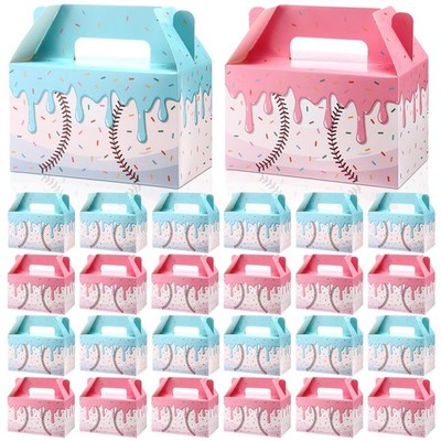 24 Pcs Baseball Ice Cream Drip Party Favor Baseball Ice Cream Drip Treat Boxe...