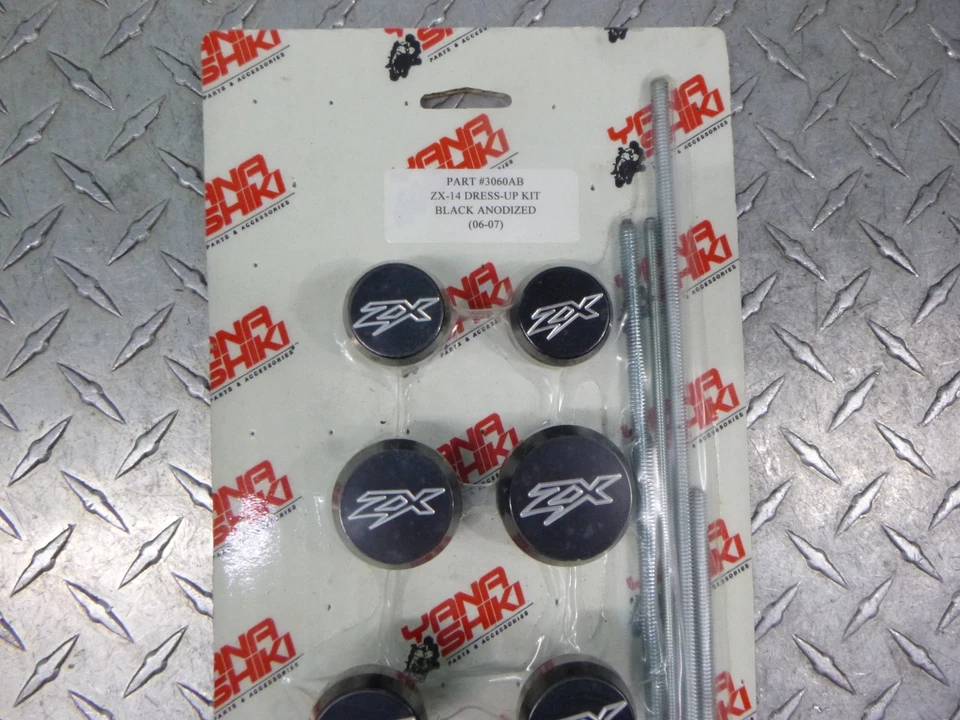 Dress Up Kit Kawasaki Ninja ZX14 ZX1400 (06-13) - Anodized Black Aluminum 3060AB Foto 2 de 3