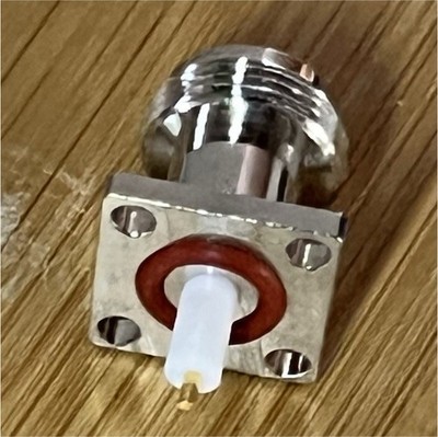 Lots of 10 Type N panel mount female connector . Nickel plated.