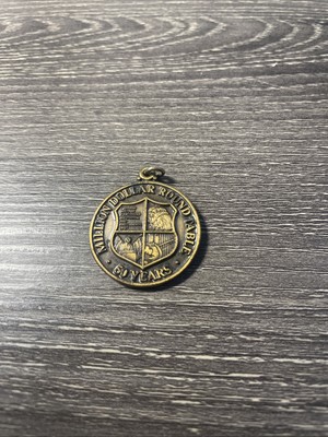 Rare Htf Vintage Million Dollar Round Table 50 Years Pendant Coin 1927-1977