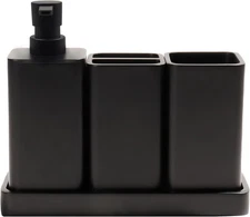 Bathroom Accessories Set, 4 Pcs Bathroom Accessory Set, Soap Dispenser, Toothbru