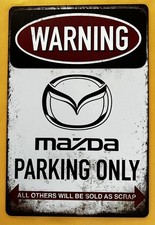 Mazda Parking Tin Sign (CX MX EZ RX7 Miata Wankel) W50792