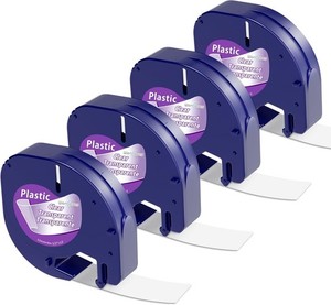 Label Maker Clear Tape Replacement 1/2'' x 13' Compatible with Dymo
