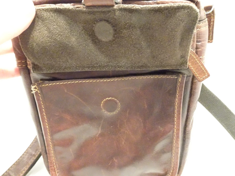 Bolso Bandolera Jack Georges Voyager Cuero Marrón Country Rústico Foto 2 de 4