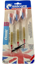VTG NEW OLD STOCK 1993 Unicorn English Darts Classic Soft Touch USA Flag Brass