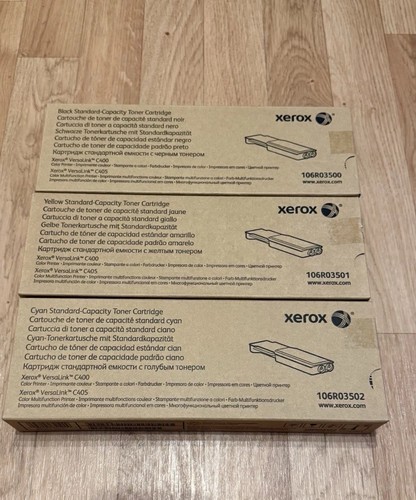 Xerox Standardowa pojemność kasety z tonerem 106R03500 106R03501 106R03502 C400 C405