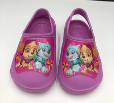 Paw Patrol Shoes Girls Toddler 9/10 Pink Croc-like Slip-on Skye Clog Sandal
