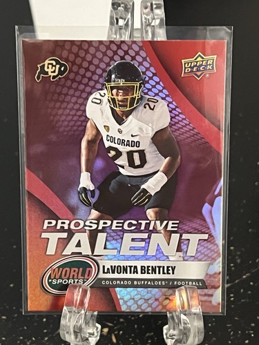 LAVONTA BENTLEY---2025 WORLD OF SPORTS---ROT--AUSSICHTLICHE TALENTE---KOSTENLOSER VERSAND - Bild 1 von 2