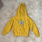 Universal Studios yellow Minion hoodie with Minion's face size youth xs