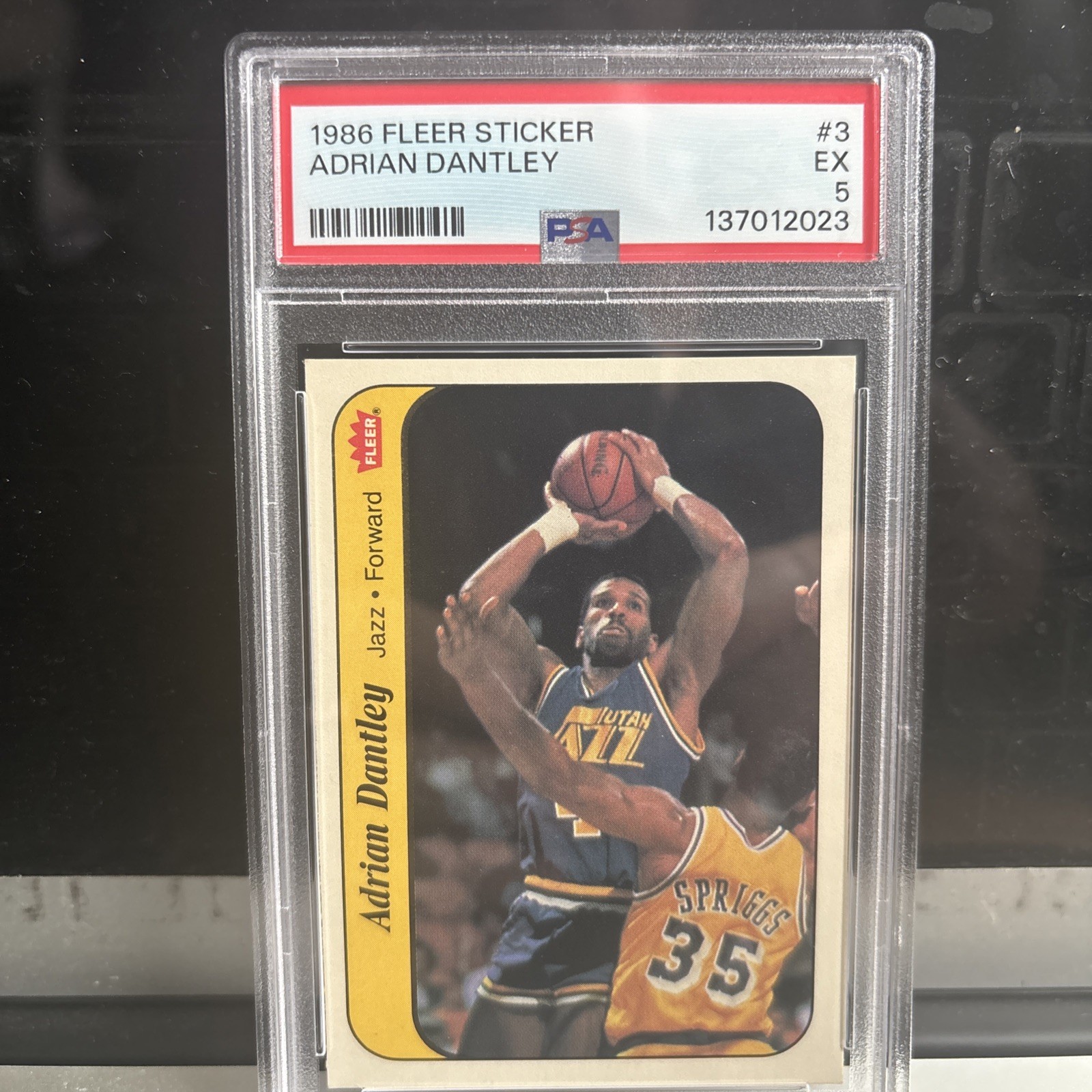 1986-87 Fleer - Stickers Adrian Dantley #3