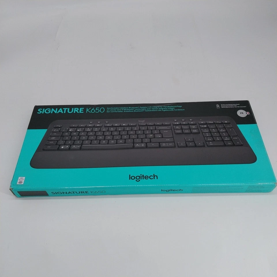 Logitech Signature K650 Comfort kabellose Tastatur mit Handballenauflage, BLE Bl - Bild 2 von 2