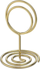 10 Pack Gold Table Number Holders for Signs - Photo Holders for Tables - Picture