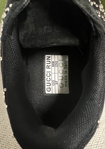 NWT Gucci Run sneakers , Tela Retiro Mesh Crystal Suede. Cyber Sale! - Picture 13 of 18