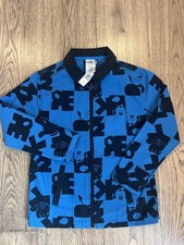 Disney Parks Mickey Zip Up Jacket 100 Cotton Kids Size 6-7 Blue Black