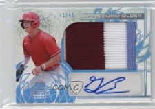2024 Leaf Trinity Platinum 41/49 Griffin Burkholder #PA-GB1 Patch Auto 13u1