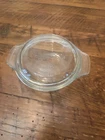 Vintage Glass Casserole Dish w/ Lid 12 oz 355 ml USA 1072 Clear Anchor Hocking