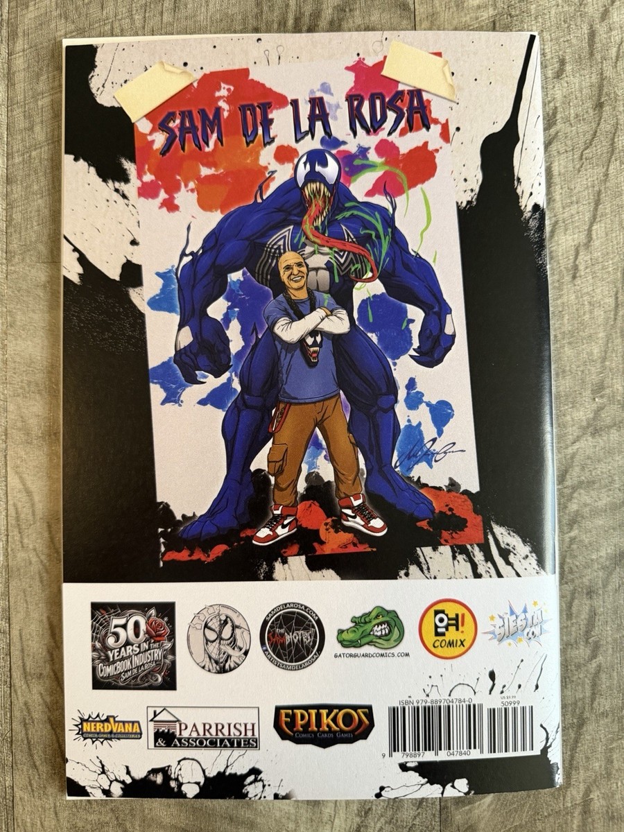 Rare HTF Venom Lethal Protector Sam De La Rosa Art Tribute Black