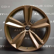 GENUINE AUDI RS4 8W 5 SPOKE 20" BRONZE ALLOY WHEEL X1 8W0601025FQ