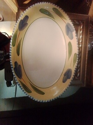 Vintage Maxam Mediterranean 15 3/4'' Oval Serving Platter Designed In Italy