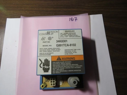 OEM Lennox 34K8301 Control Board G891TCA-8102