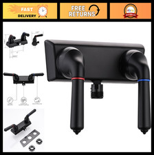 RV Shower Faucet with Dual Levers, 4-Inch Diverter Valve for Hot/Cold Control -