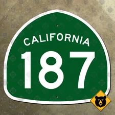 California State Route 187 highway marker road sign 20x18 Los Angeles Venice