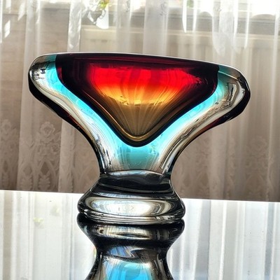 Flavio Poli Sommerso Schale, Murano, 1950-60.