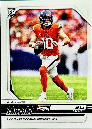 🔥2024 Tarjeta de novato Panini Instantánea - Bo Nix #113/542 ✨ - Imagen 1 de 2