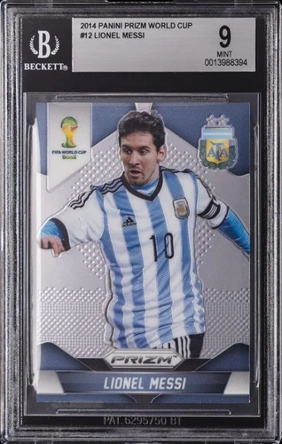 2014 PANINI PRIZM WORLD CUP #12 LIONEL MESSI BGS 9