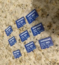 Lot of 3 x Samsung Pro MicroSD Micro SDXC Card UHS I, C10, U3, V30, A2