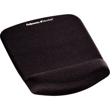 Fellowes PlushTouch Foam Mouse Pad Wrist Support - Black 9252001 