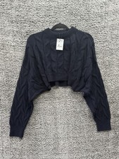 Stradivarius Cropped Cable Knit Oversize Sweater Size Small NWT