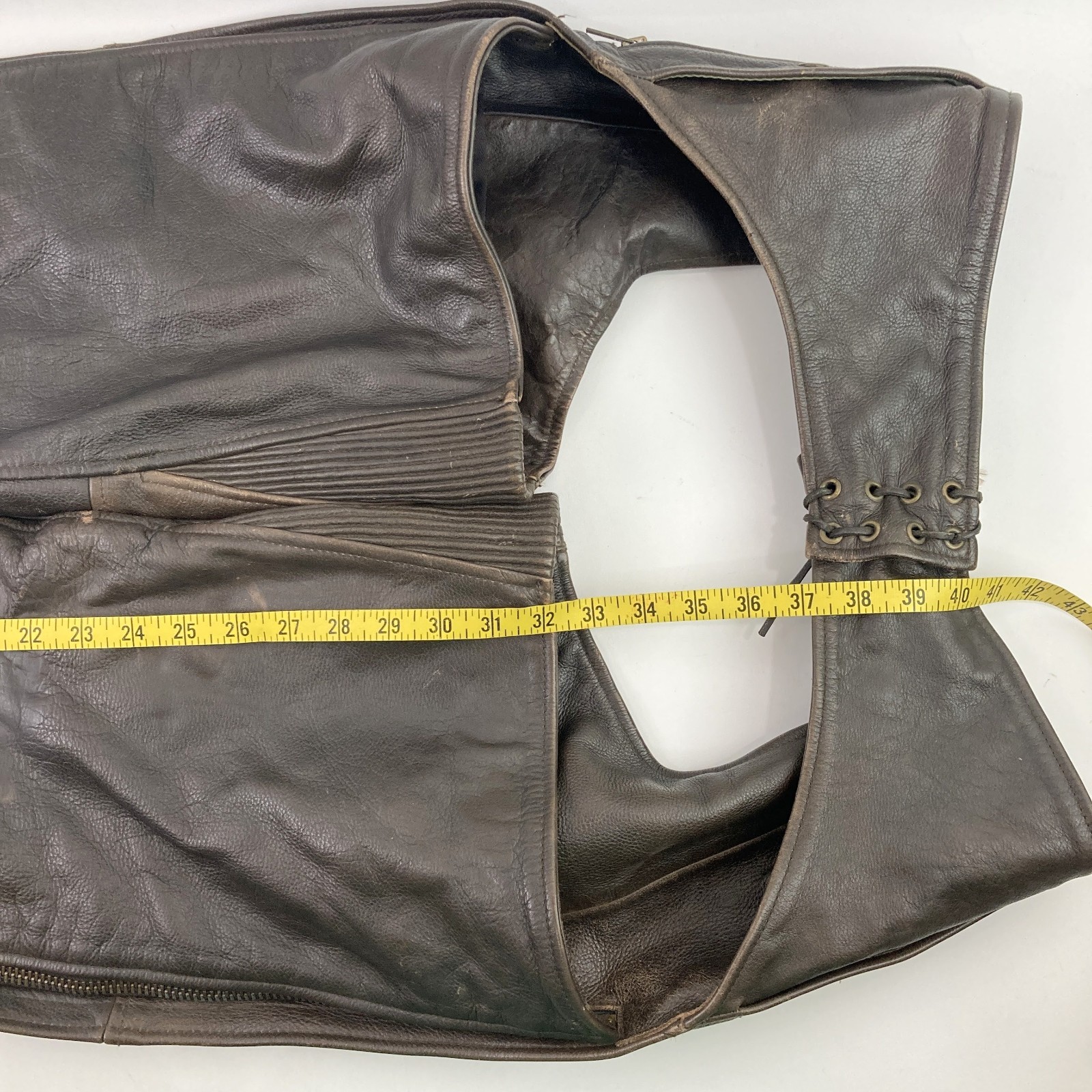 First Classics Leather Motorcycle Chaps Men's Med… - image 8