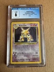 1999 Pokemon TCG Base Set Alakazam 1/102 Holo Unlimited CGC 6 Graded