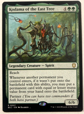 MTG Kodama Of The East Tree 0227 Bloomburrow Commander NM