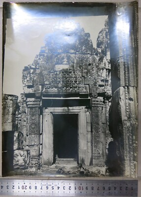 Kambodscha altes Foto 50er Jahre. Angkor Wat 240x295 mm (8) Das Tor.