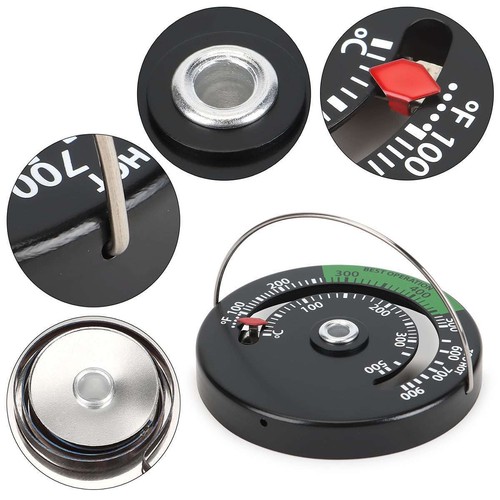 Tubo magnetico stufa a legna camino misuratore temperatura calore termometro tester US - Foto 12 di 14