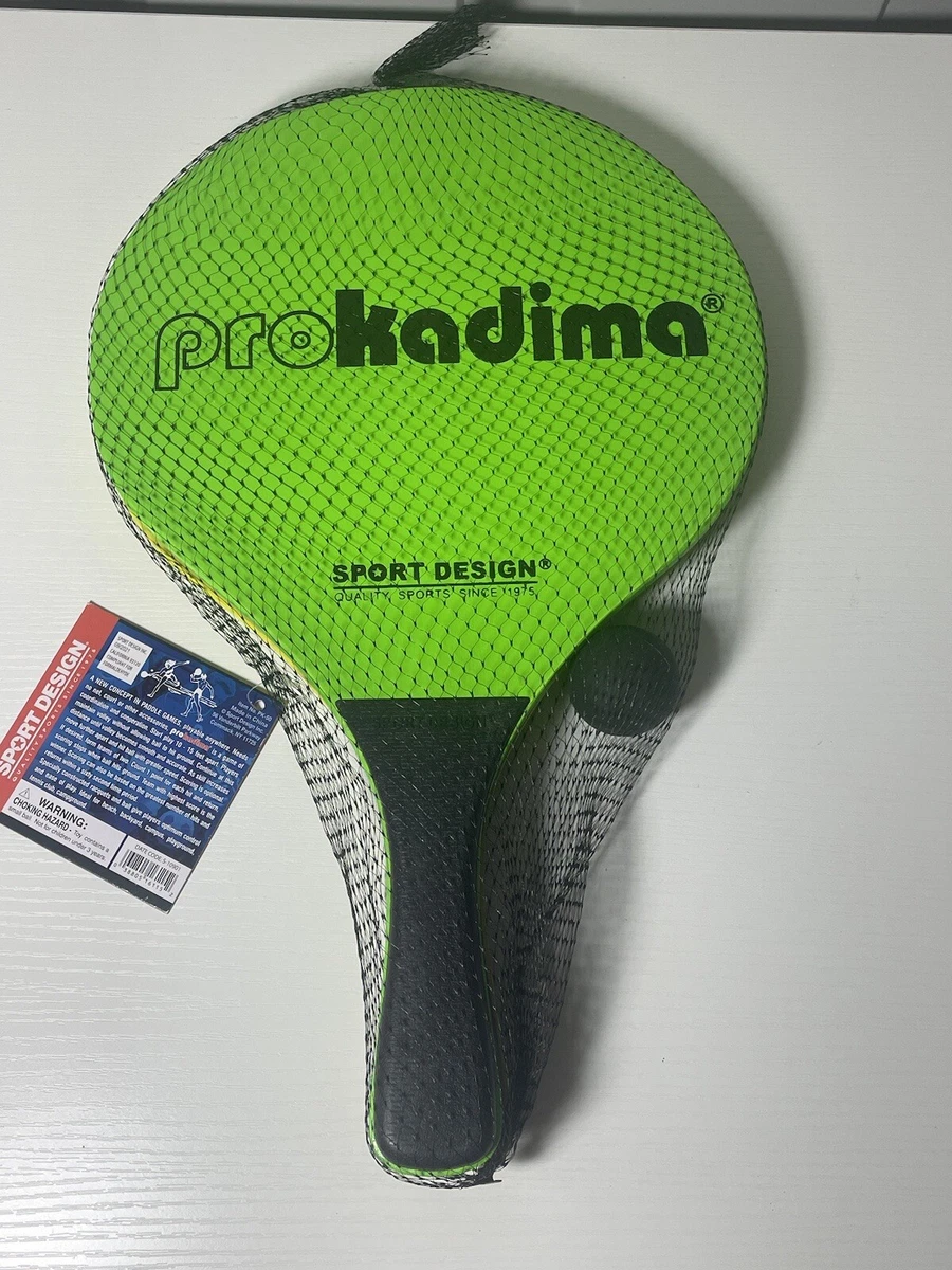 Pro Kadima Paddleball Beach Set Classic 2 Paddle Game Set NEW W Ball