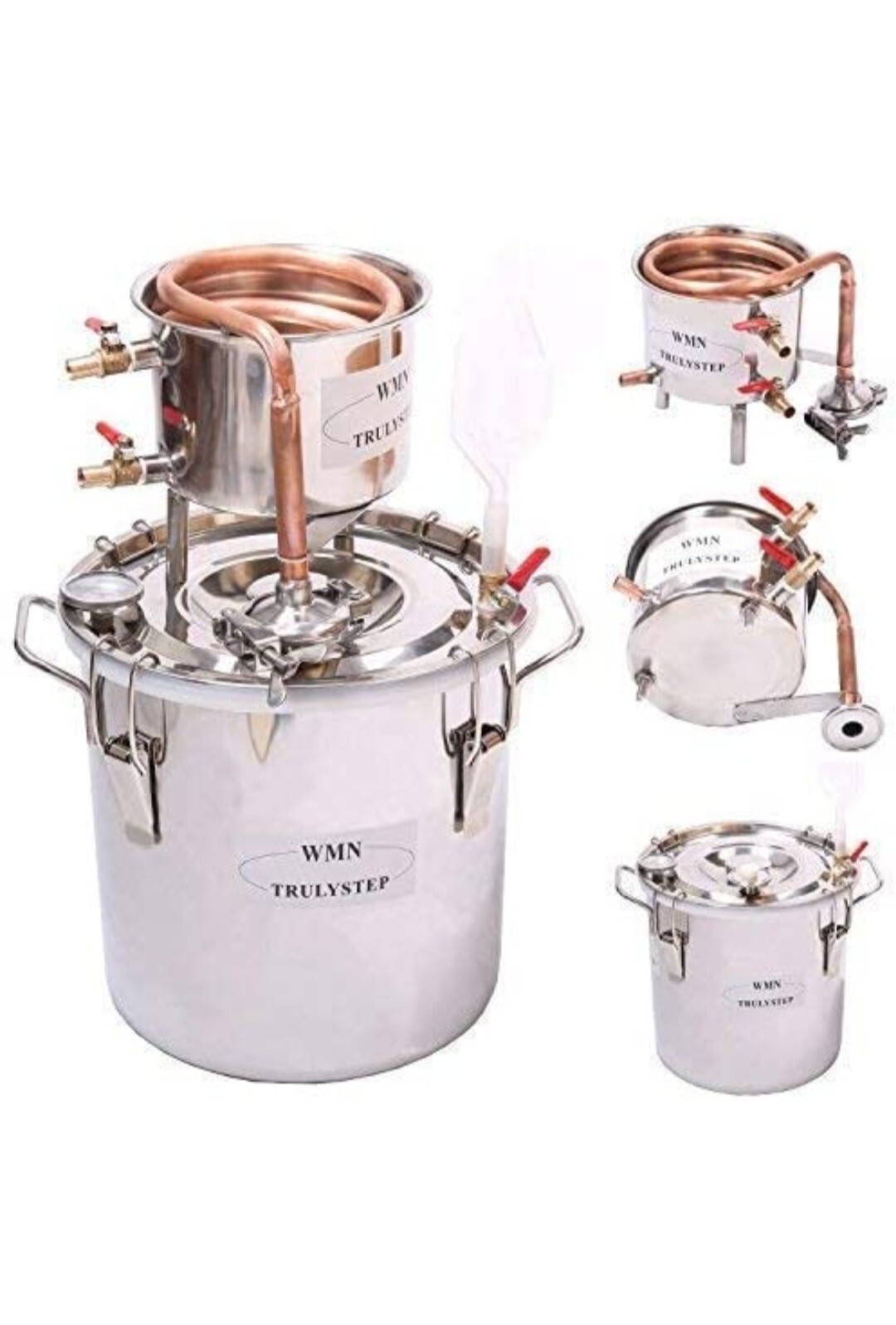 Home Distiller 3 Gallon 12 L Stainless Moonshine Stills Build-in Thermometer New