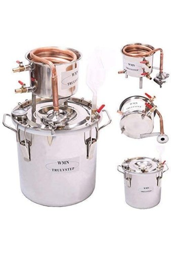 Home Distiller 3 Gallon 12 L Stainless Moonshine Stills Build-in Thermometer New
