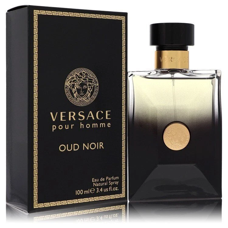 Versace Pour Homme Oud Noir Colonia de Versace EDP Spray 3,4 oz/100 ml para hombres Foto 2 de 4