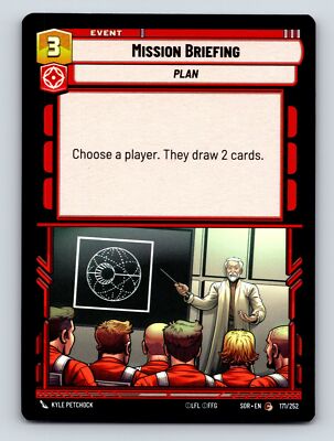 Mission Briefing Plan Event Card Red Aggression Event Draw Two Cards