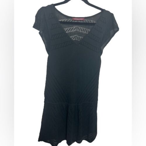 Comptoir Des Cotonniers Mylene black Midi Dress sz M