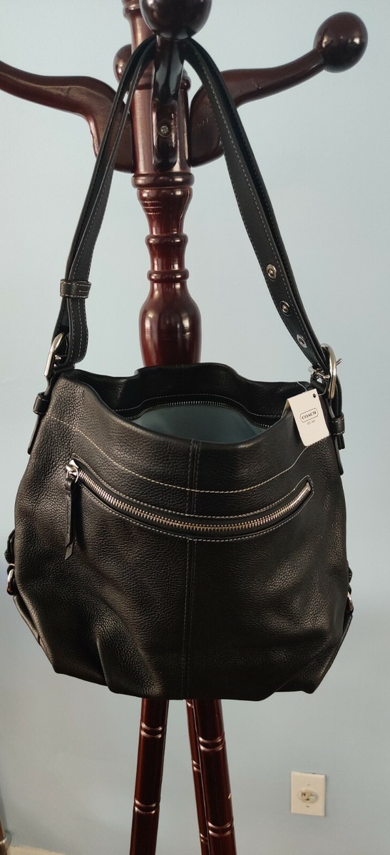 NEW! COACH F15064 Pebble Leather F15064 Brown Shoulder Or