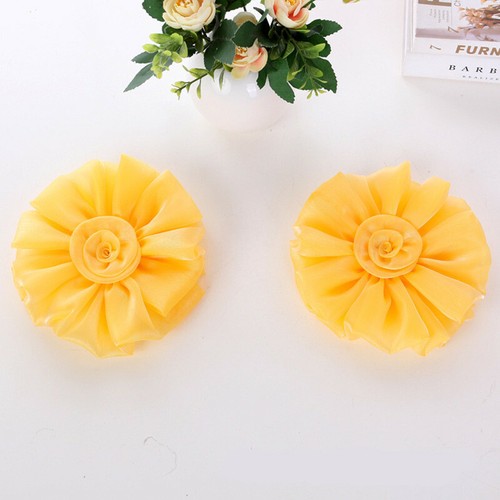 1 Paar Rose Blume Raffhalter Halterlose Halterlose für Voile Netz Vorhang Paneele Wohndeko - Bild 9 von 11
