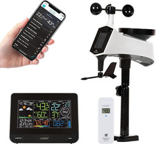 Professional Smart Wi-Fi Weather Station with Remote Monitoring 400 Foot Range 