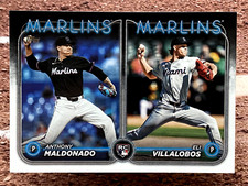 2024 Topps Update Anthony Maldonado Eli Villalobos #US305 Miami Marlins