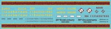 N Scale - North Shore Locomotives (GPs/SWs) Decal Set