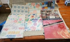  ASSORTED LOT 8 DIFFERENT BRANDS GIFT WRAP SHEETS CURRENT INC CARLETON OTHERS 