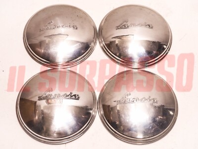 ALUMINUM WHEEL CUPS STUD RIMS LANCIA APPIA 1 SERIES ORIGINAL NOS